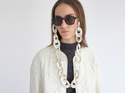 Връзка за очила Kaleos Acrylic Chain Ivory